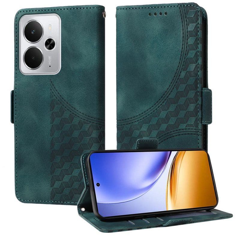 Folio Deksel Til Realme 14 5g Diamantmønster