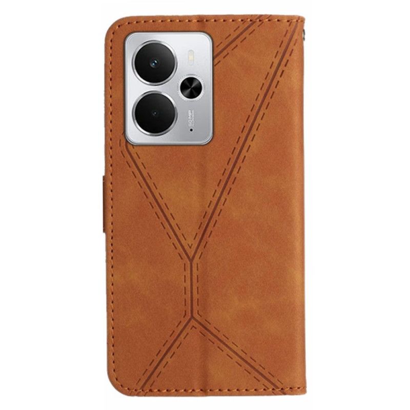 Folio Deksel Til Realme 14 5g Striper Og Striper