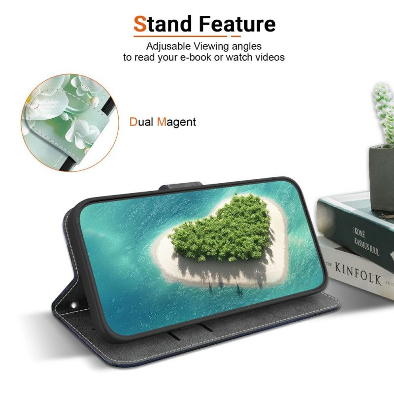 Lærdeksel Folio Deksel Realme 14 5g Mobildeksel Jadeblomstermønster