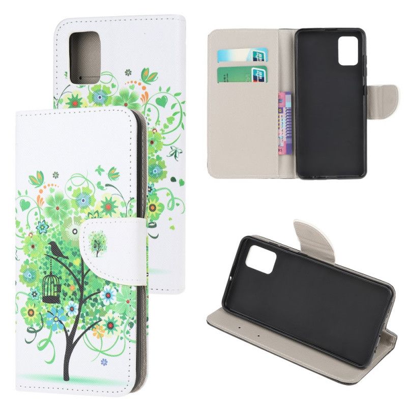 Folio Deksel for Xiaomi Poco M3 Blomstrende Tre