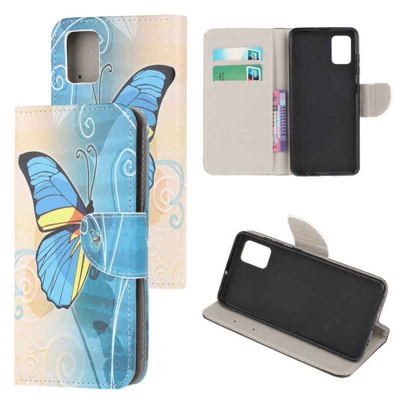 Folio Deksel Xiaomi Poco M3 Sommerfugler Beskyttelse