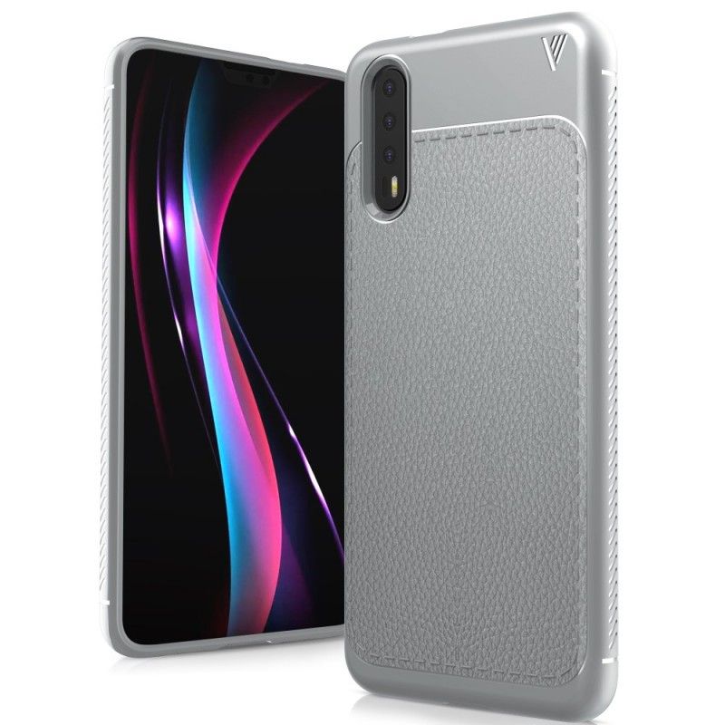 Deksel for Huawei P20 Grå Premium Skinneffekt