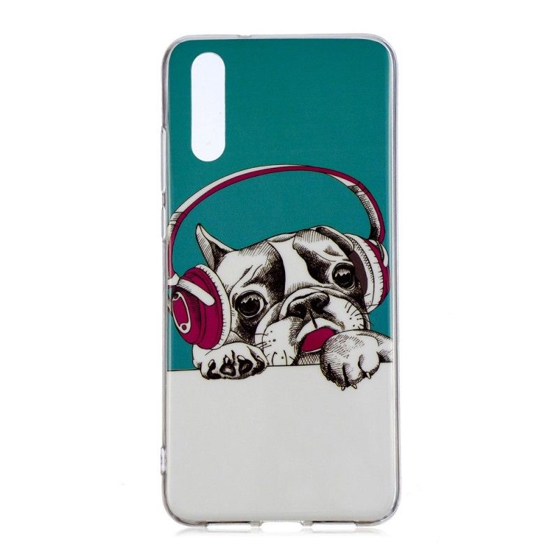 Deksel Huawei P20 Fluorescerende Hund Anti-fall