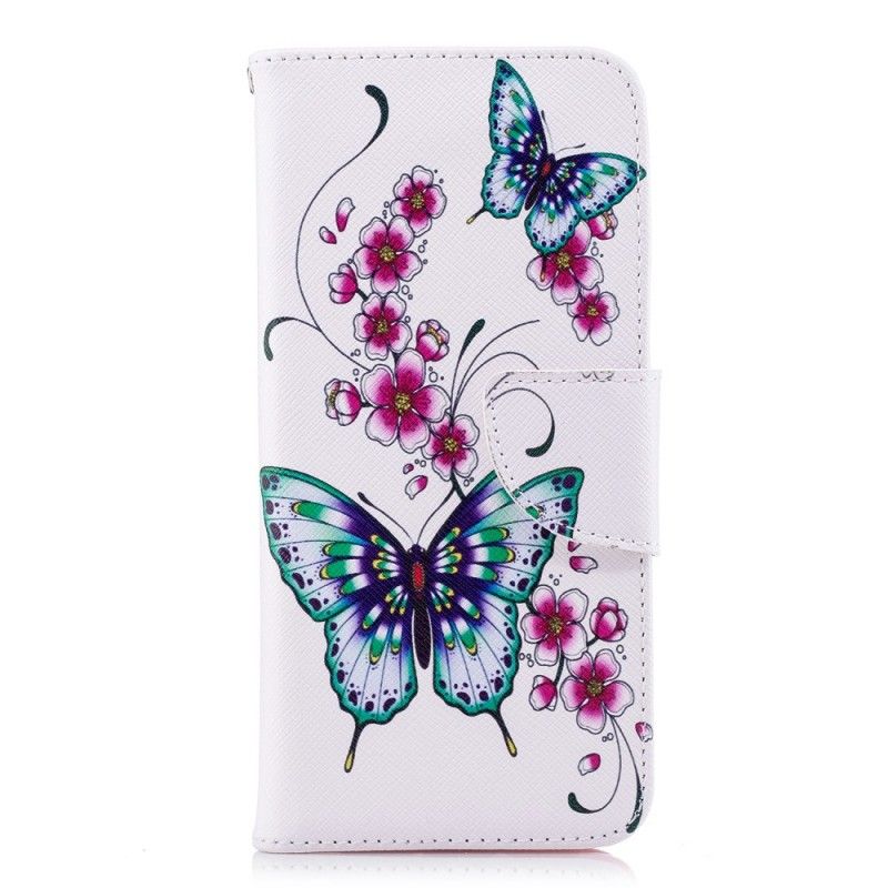 Folio Deksel Huawei P20 Fantastiske Sommerfugler