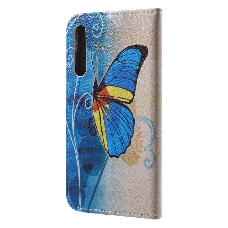 Folio Deksel Huawei P20 Lilla Sommerfugler