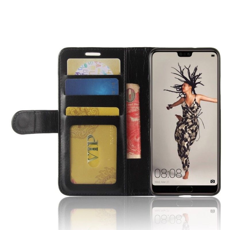 Folio Deksel Huawei P20 Svart Ultra Kunstlær Beskyttelse