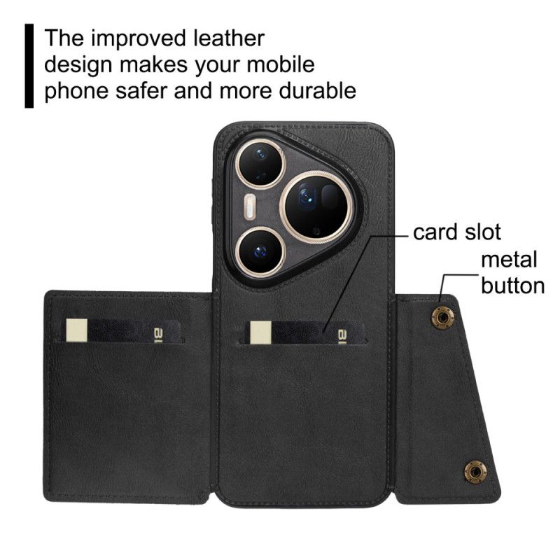 Deksel Huawei Pura 80 Ultra Kortholder I Skinneffekt