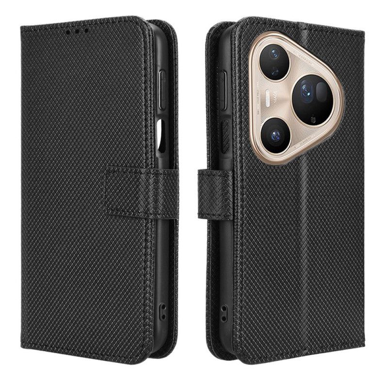 Folio Deksel Huawei Pura 80 Ultra Diamanttekstur