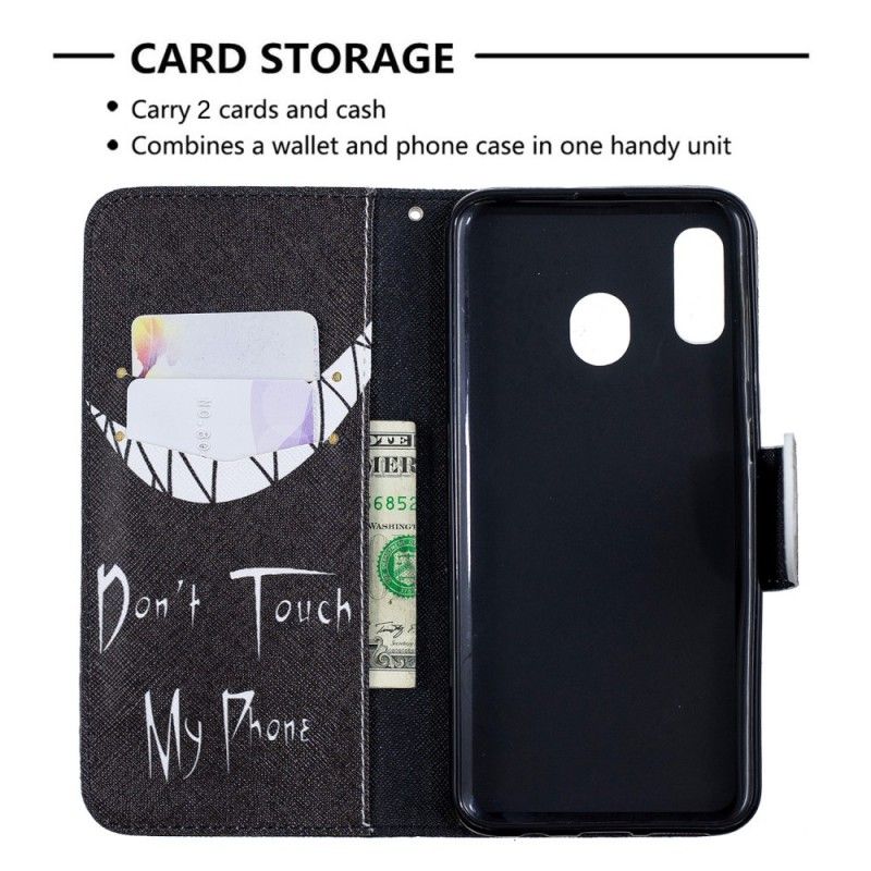 Folio Deksel for Samsung Galaxy A30 Djeveltelefon