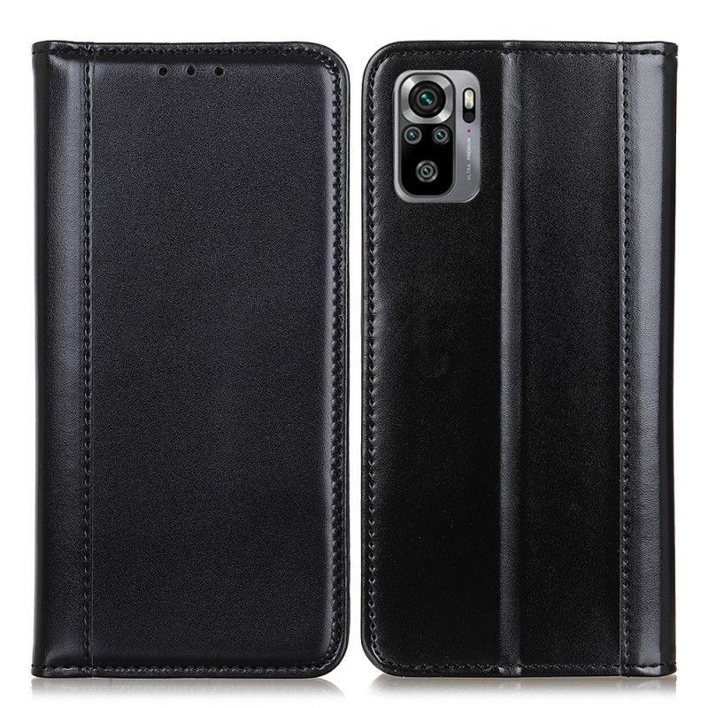Folio Deksel for Xiaomi Redmi Note 10 / Note 10S Svart Delt Skinnversjon