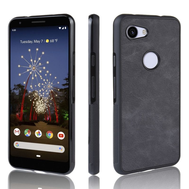 Deksel Google Pixel 3A Svart Premium Skinneffekt