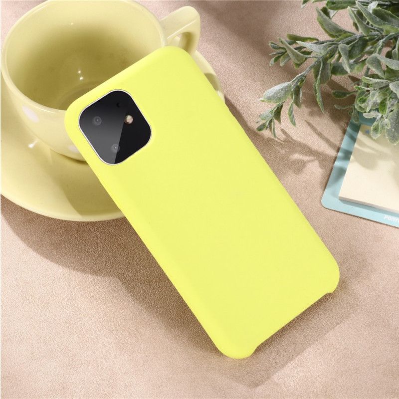 Deksel iPhone 11 Svart Flytende Silikon