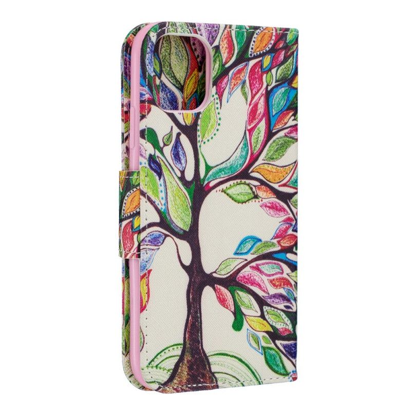 Folio Deksel iPhone 11 Farget Tre