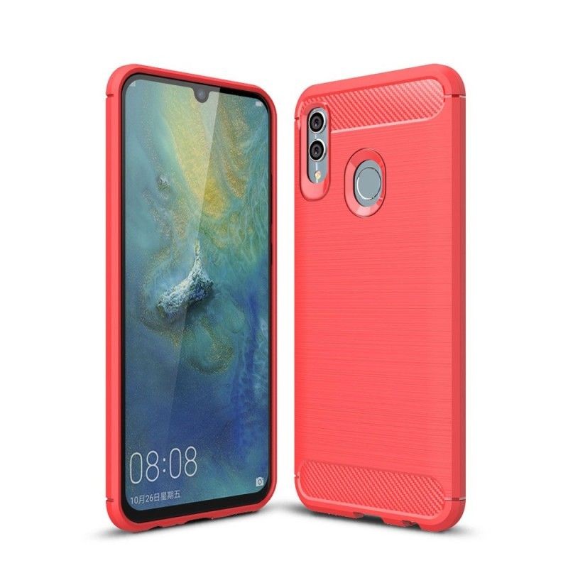 Deksel Honor 10 Lite Svart Børstet Karbonfiber