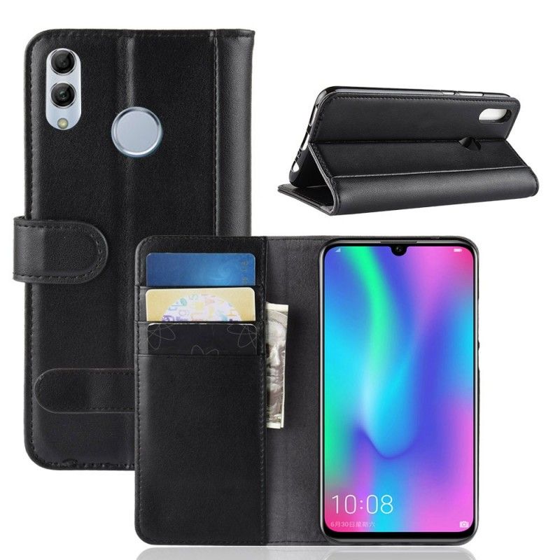 Folio Deksel for Honor 10 Lite Svart Delt Skinn