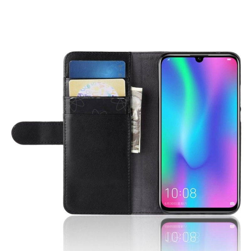 Folio Deksel for Honor 10 Lite Svart Delt Skinn