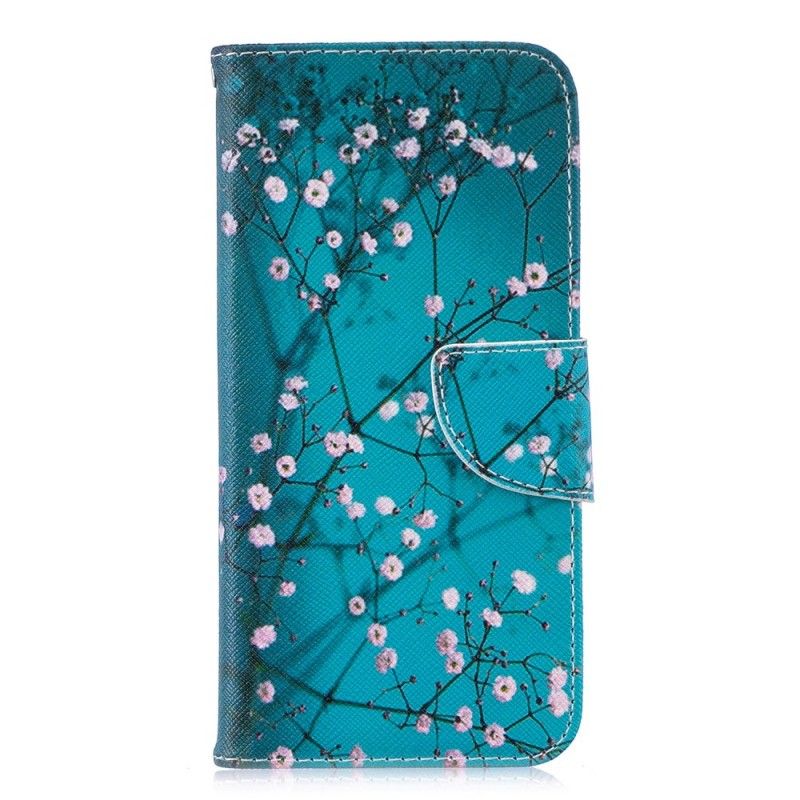 Folio Deksel Honor 10 Lite Blomstrende Tre Anti-fall