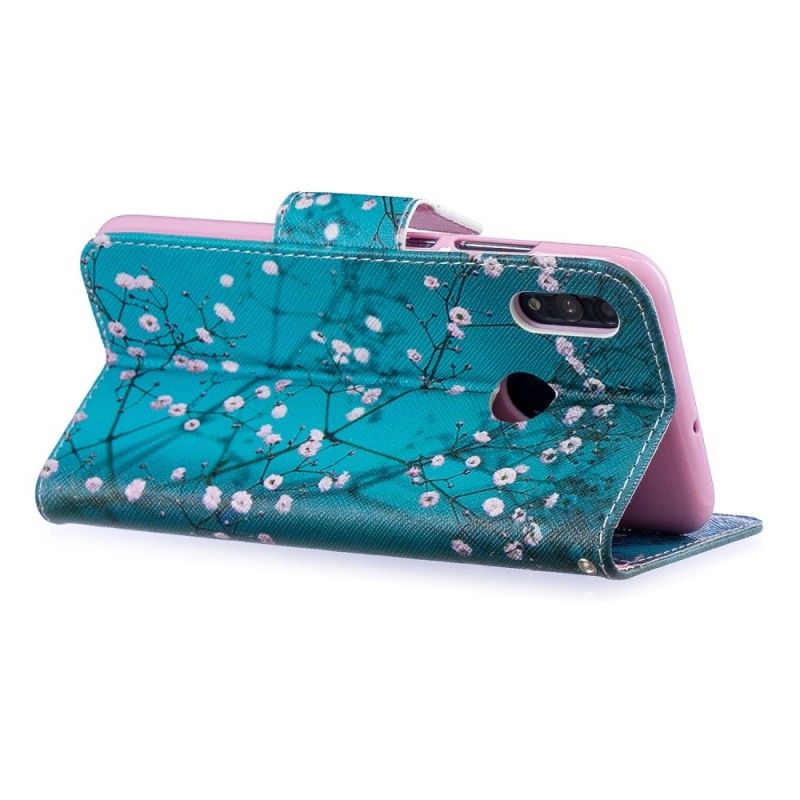 Folio Deksel Honor 10 Lite Blomstrende Tre Anti-fall