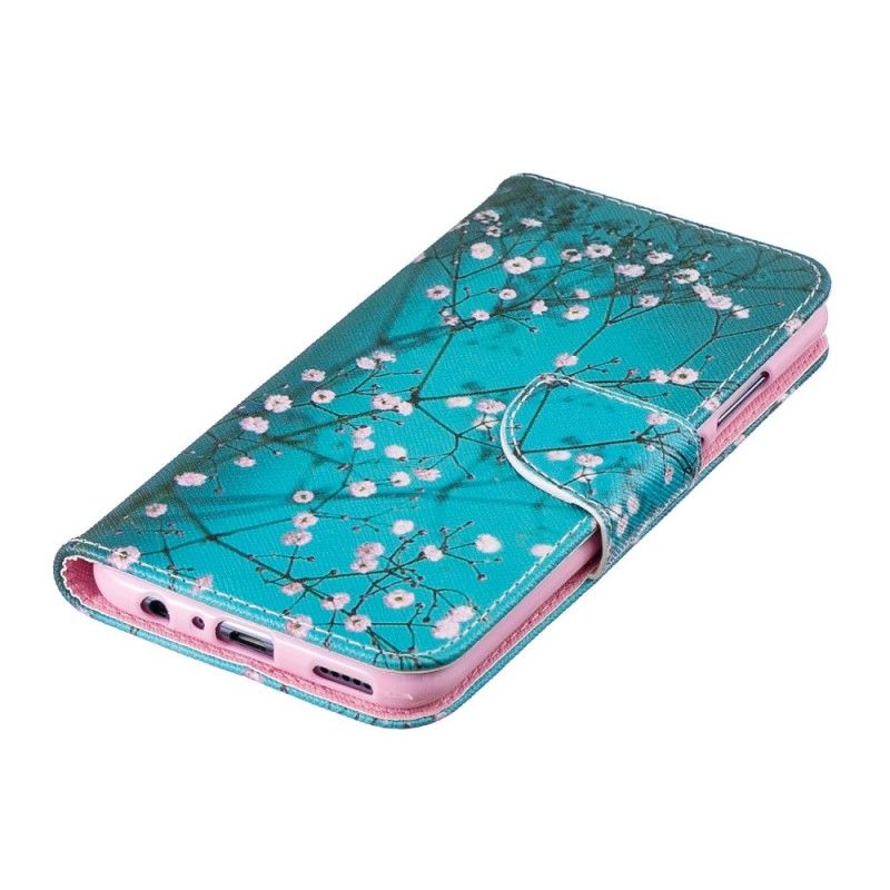 Folio Deksel Honor 10 Lite Blomstrende Tre Anti-fall