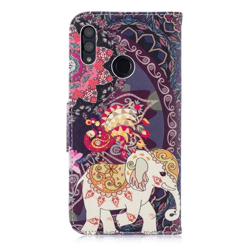 Folio Deksel Honor 10 Lite Etnisk Elefantmandala Anti-fall