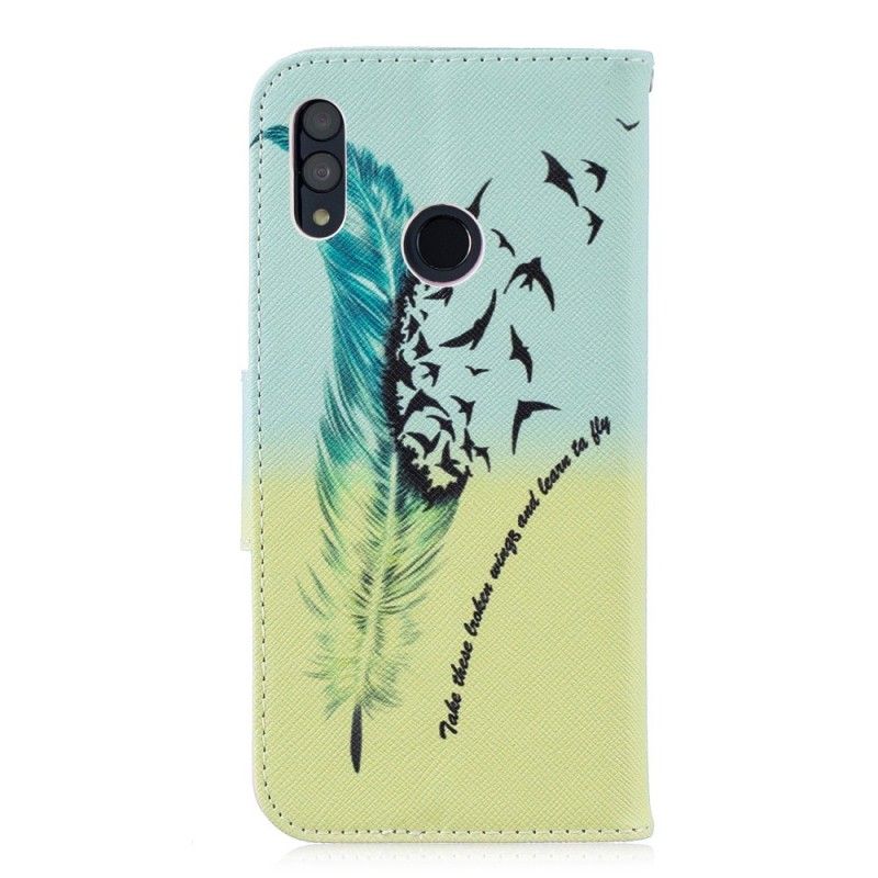 Lærdeksel Folio Deksel Honor 10 Lite Mobildeksel Lær Å Fly
