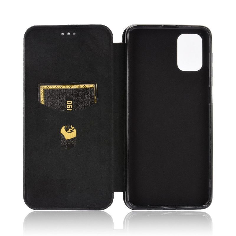 Folio Deksel for Samsung Galaxy M51 Svart Karbonfiber