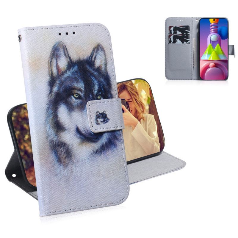 Folio Deksel Samsung Galaxy M51 Hundens Blikk
