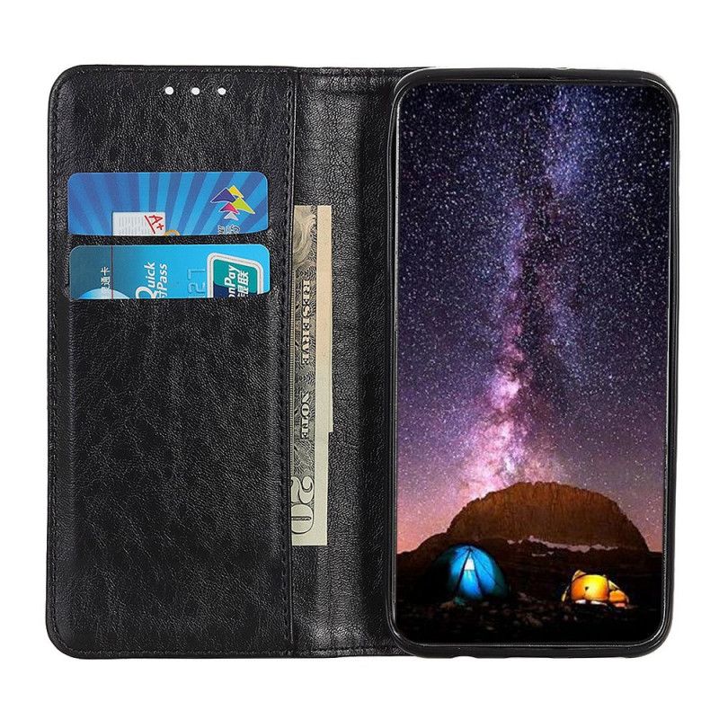 Folio Deksel Samsung Galaxy M51 Svart Delt Skinnstil