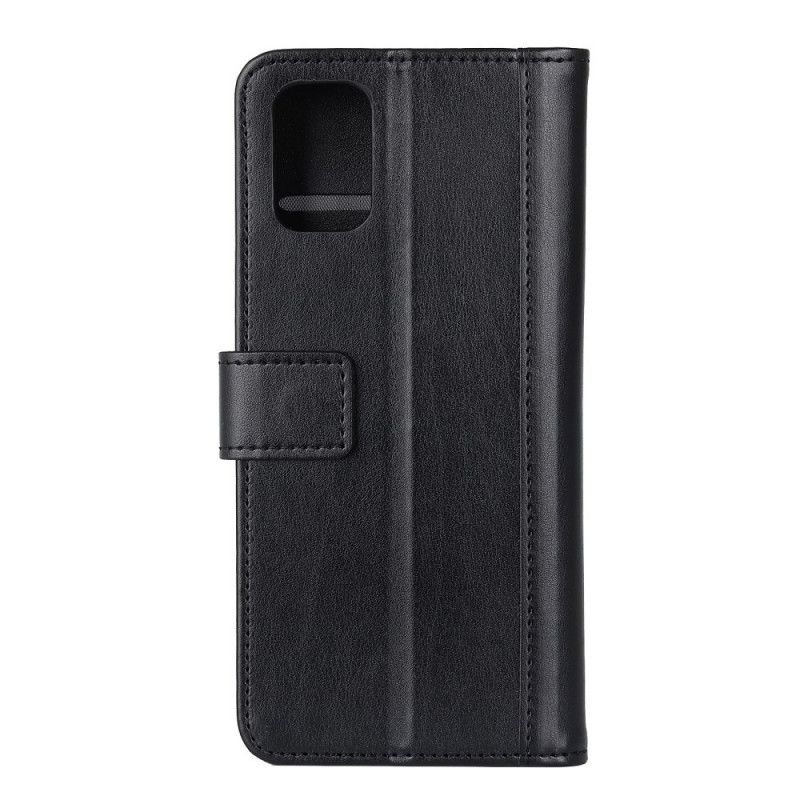 Folio Deksel Samsung Galaxy M51 Svart Elegant Skinnstil