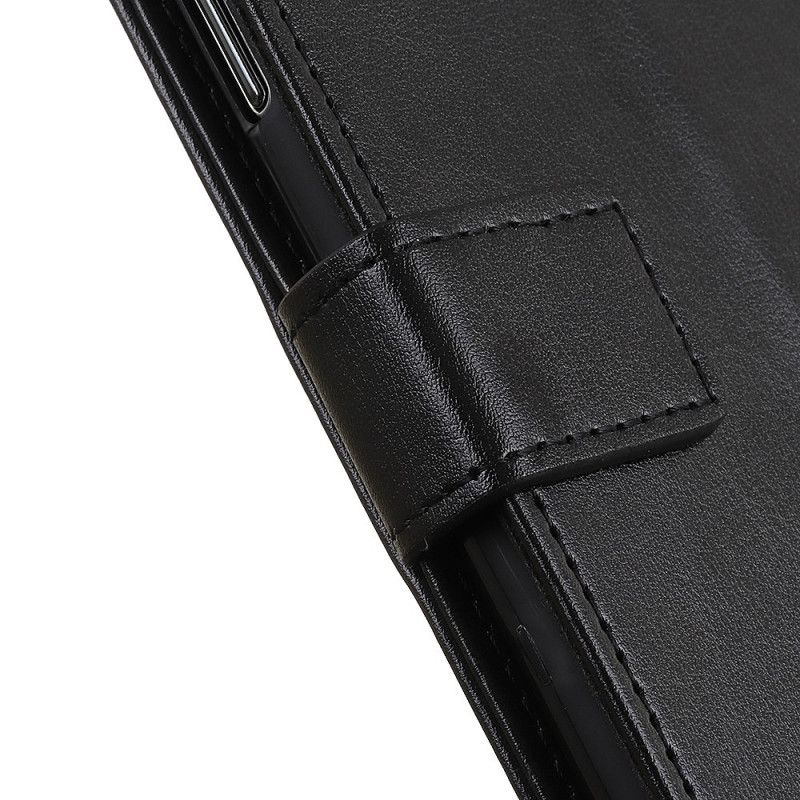 Folio Deksel Samsung Galaxy M51 Svart Elegant Skinnstil