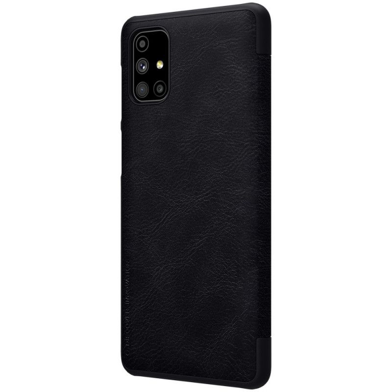 Folio Deksel Samsung Galaxy M51 Svart Nillkin Qin-Serien