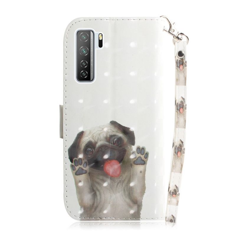 Folio Deksel for Huawei P40 Lite 5G Elsker Hunden Min Med Tanga