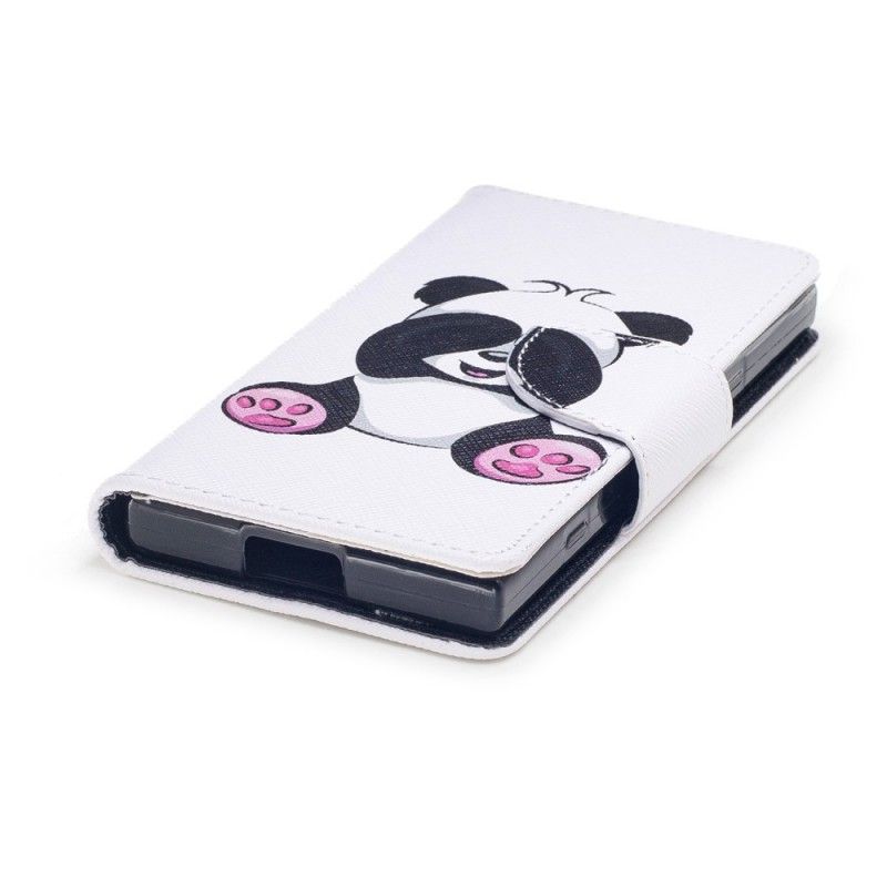 Lærdeksel Folio Deksel Sony Xperia XZ1 Compact Morsom Panda