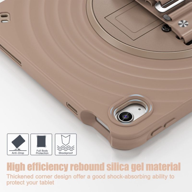 Deksel iPad (2025) 360-graders Roterende Stativ Og Skulderstropp Beskyttelse Deksel