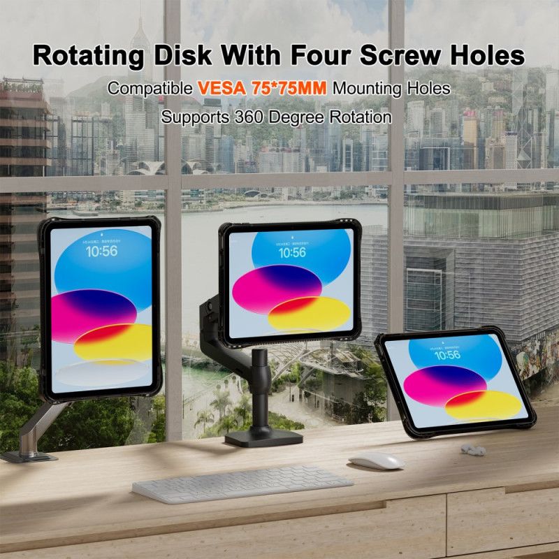 Deksel iPad (2025) Gjennomsiktig Integrert Stativ