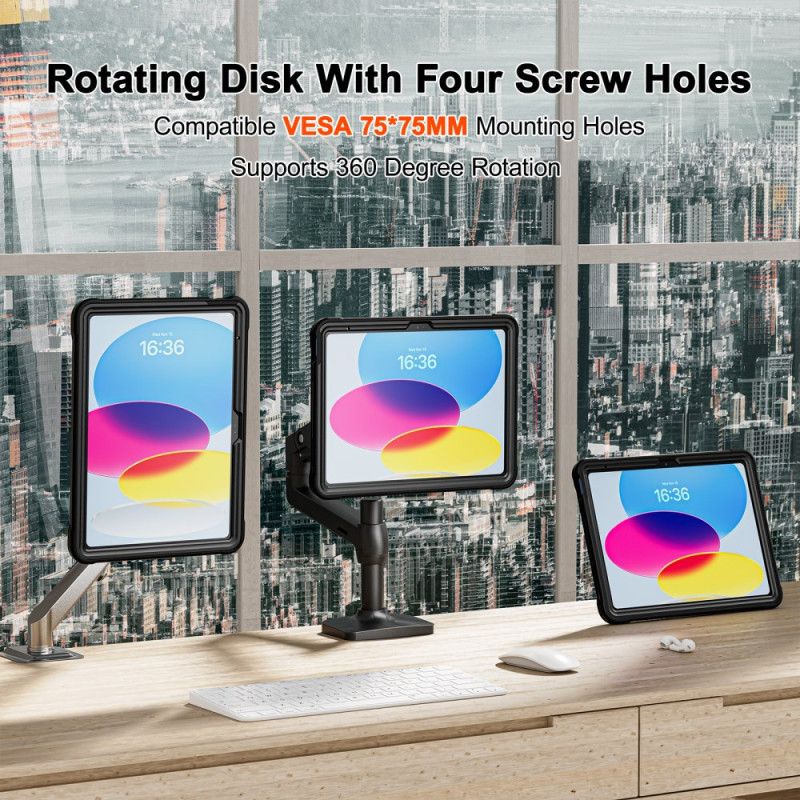 Deksel iPad (2025) Integrert Justerbart Stativ Beskyttelse Deksel