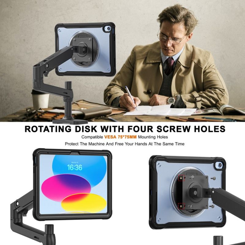 Deksel iPad (2025) Integrert Justerbart Stativ Beskyttelse Deksel