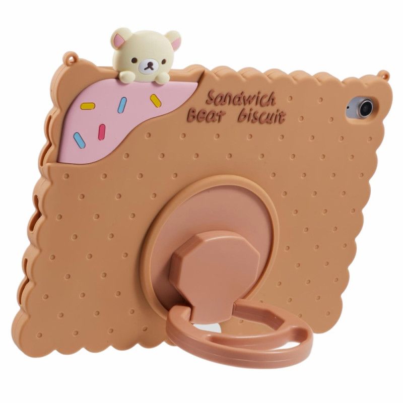 Deksel iPad (2025) Stativ Med Kjeksdesign Skulderstropp