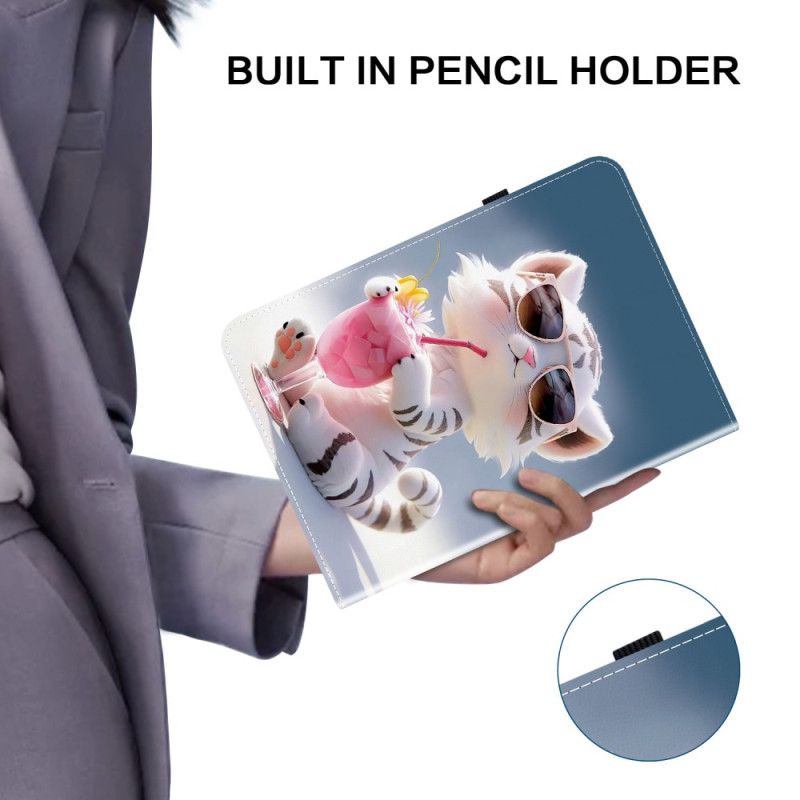 Etui iPad (2025) Tegneserietiger