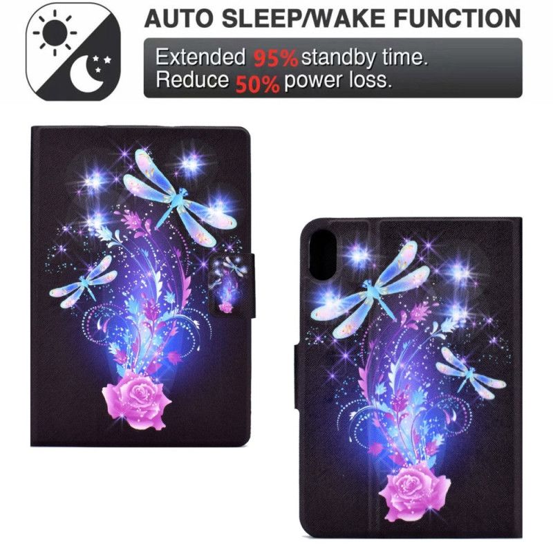 Lærdeksel Folio Deksel iPad (2025) Mobildeksel Sommerfugleventyr