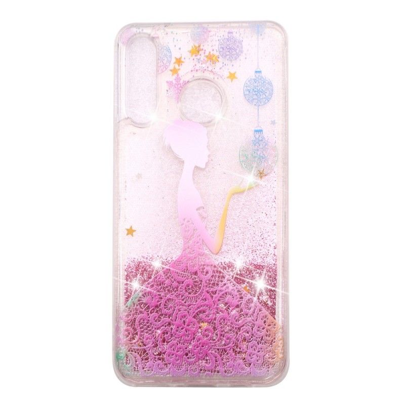 Deksel for Huawei P30 Lite Gjennomsiktig Glitterkjole