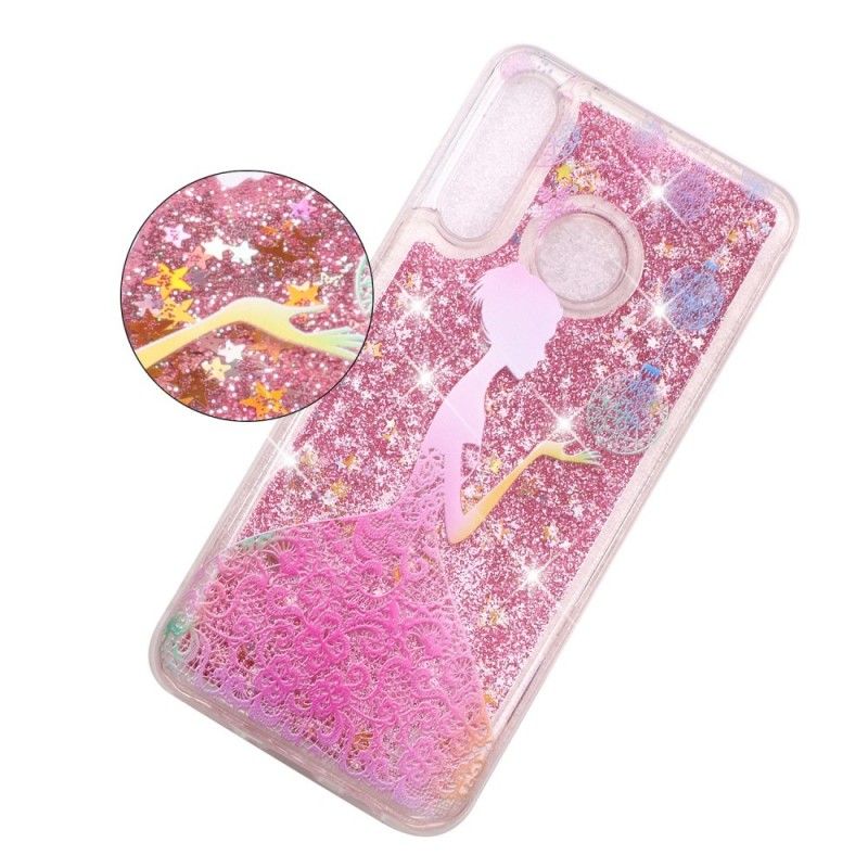 Deksel for Huawei P30 Lite Gjennomsiktig Glitterkjole
