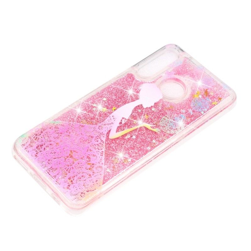 Deksel for Huawei P30 Lite Gjennomsiktig Glitterkjole