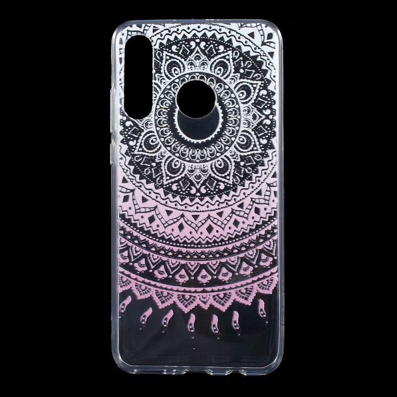 Deksel Huawei P30 Lite Rosa Gjennomsiktig Fargerik Mandala Anti-fall