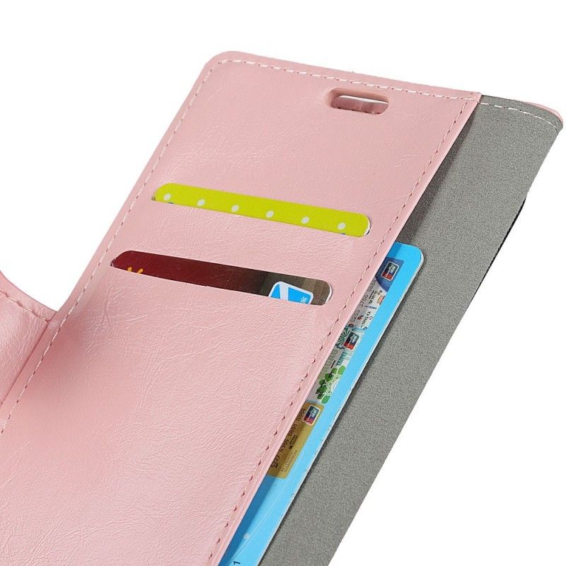 Folio Deksel for Huawei P30 Lite Svart Enkel Skinnende Skinneffekt