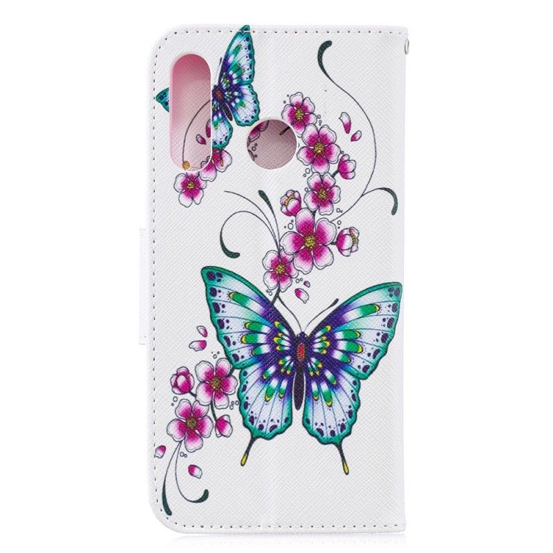 Folio Deksel Huawei P30 Lite Fantastiske Sommerfugler Beskyttelse