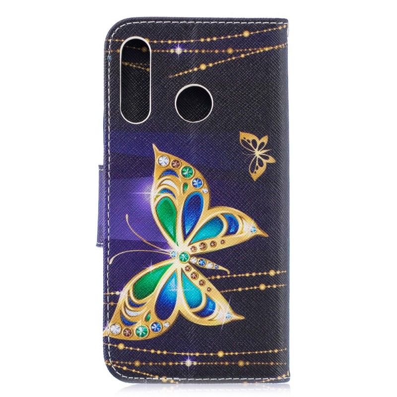 Folio Deksel Huawei P30 Lite Magisk Sommerfugl
