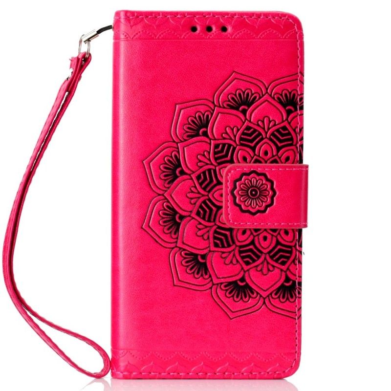 Folio Deksel Huawei P30 Lite Svart Elegant Mandala