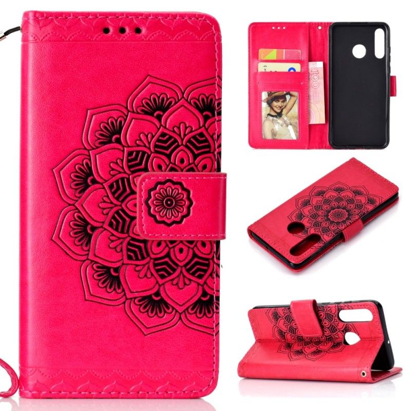 Folio Deksel Huawei P30 Lite Svart Elegant Mandala