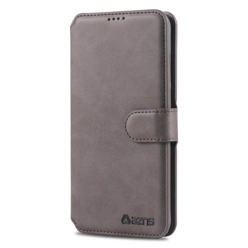 Folio Deksel Huawei P30 Lite Svart Retro Azns Anti-fall